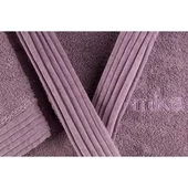 Халат за баня с качулка L светлолилав MIKA - Thumbnail 2