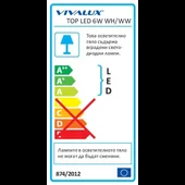 LED панел за вграждане TOP LED 6W 3000K IP44 - Thumbnail 3