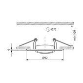 Луна никел/злато подвижна 12V VIVALUX - Thumbnail 2