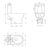 Моноблок със задно оттичане 6582P Compact INTER CERAMIC - Thumbnail 3