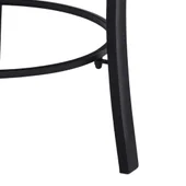 Мозаечна маса с огнище, синьо и бяло, 68 см, керамика - Thumbnail 8