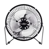 Настолен USB вентилатор 2.5W, 15 см, черен - Thumbnail 1