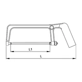 Ножовка мини с лист 6" CETA-FORM - Thumbnail 2