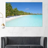 Плаж на тропически остров - картина пано за стена - Thumbnail 1