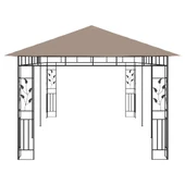 Шатра с мрежа против комари, 6x3x2,73 м, таупе, 180 г/м² - Thumbnail 4