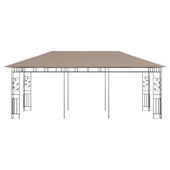 Шатра с мрежа против комари, 6x3x2,73 м, таупе, 180 г/м² - Thumbnail 3