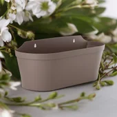 Стенна саксия-сандъче 40 см 5.6 л мока - Thumbnail 2