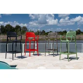 Стол за бар с подлакътници Mila Bar XL антрацит RAINBOW - Thumbnail 2