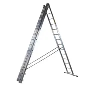Трираменна алуминиева стълба 3x14 150 кг S and K - Thumbnail 2